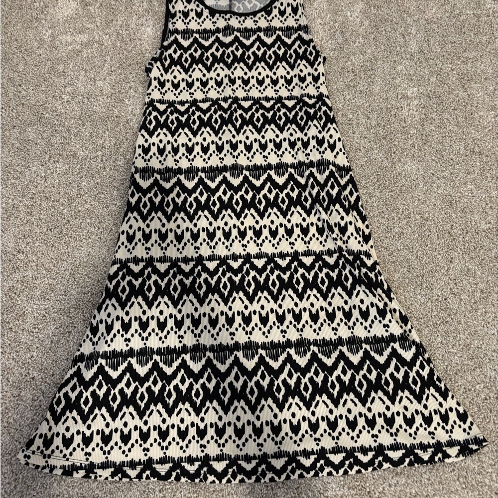 LuLaRoe Black and Cream Charlotte dress